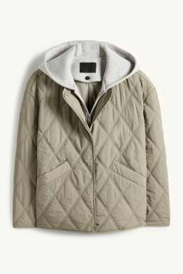 Steppjacke mit Kapuze