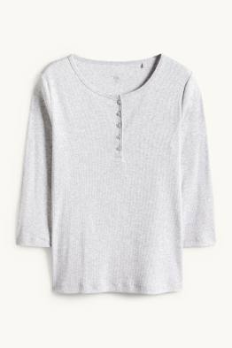 Tricou henley - slim fit - reiat