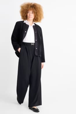 Cloth trousers - high waist - wide leg