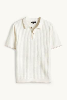 Koszulka polo - z fakturą