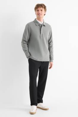 Chino - tapered fit - finition texturée