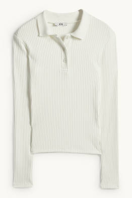 Polo - slim fit - acanalat
