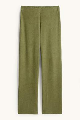 Straight Leggings - gerippt