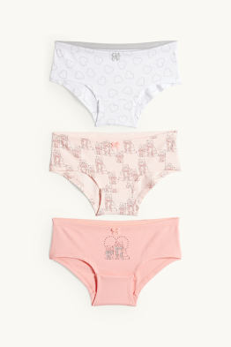 Pack de 3 - corazones y gatos - bóxeres