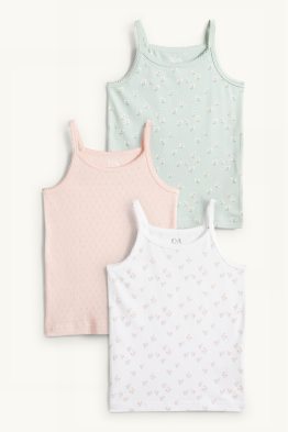 Multipack 3er - Blume - Singlet