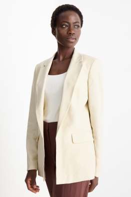 Lange blazer - regular fit - linnenmix