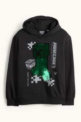 Minecraft - sweat à capuche - effet brillant