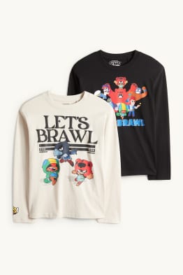Wielopak, 2 szt. - Brawl Stars - koszulka z długim rękawem