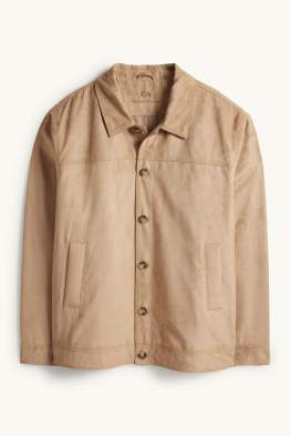 Kurtka - imitacja skóry welurowej