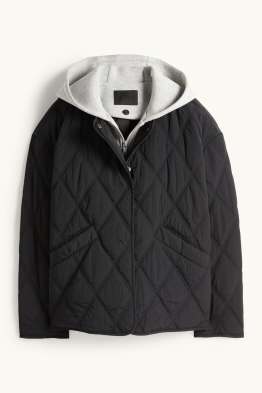 Steppjacke mit Kapuze