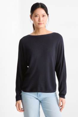 Pull - finition côtelée