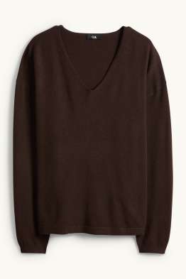 Pullover mit V-Ausschnitt