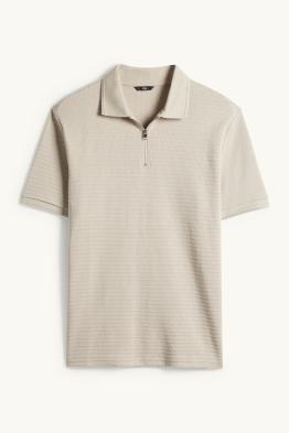 Poloshirt - Regular Fit - gerippt