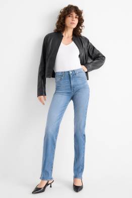 Straight Jeans - High Waist - LYCRA®