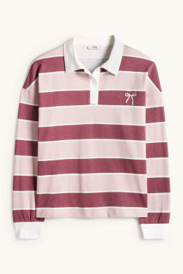 Polo de màniga llarga - regular fit - de ratlles