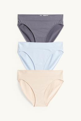 Multipack of 3 - briefs - seamless