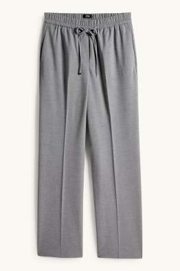 Stoffhose - Mid Waist - Wide Leg