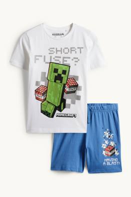 Minecraft - Shorty-Pyjama - 2 teilig