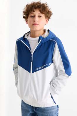 Jacket with hood - water-repellent