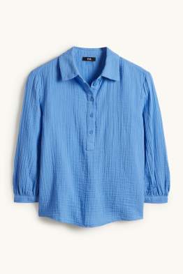 Blouse van mousseline