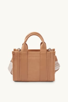 Kleiner Shopper abnehmbarem Taschengurt - Lederimitat