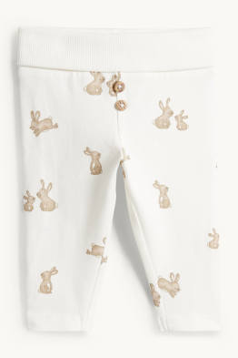 Zajączki - spodnie dla noworodka