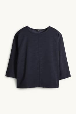 Sweatshirt - gerippt