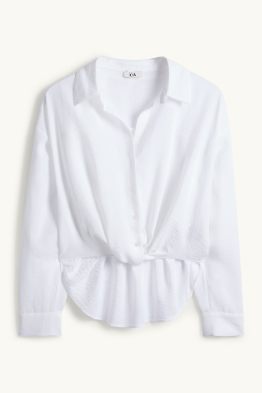 Blouse with knot detail