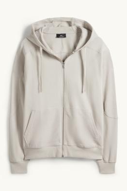 Zip-through hoodie