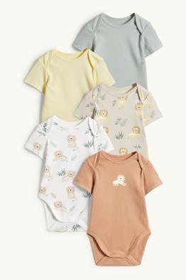 Lot de 5 - lion - body bébé