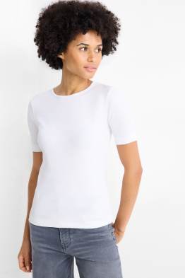 Multipack 2er - T-Shirt - Slim Fit - gerippt