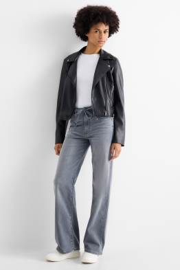 Wide Leg Jeans - mid waist