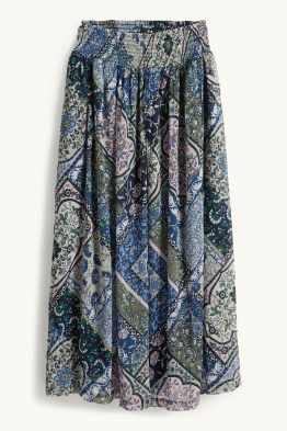 Chiffon-Rock - gemustert