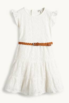 Bloem - jurkje met ceintuur - feestelijk