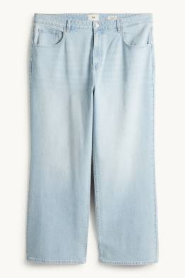 Wide Leg Jeans - High Waist