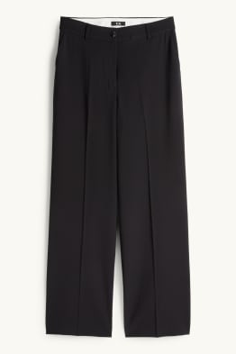 Plátěné kalhoty - mid waist - straight leg