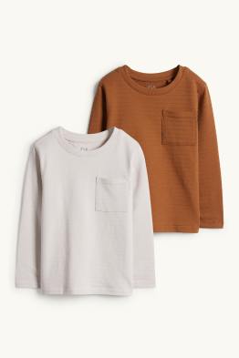 Set van 2 - longsleeve - gestreept
