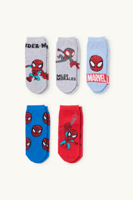 Lot de 5 paires - Spider-Man - chaussettes à motif