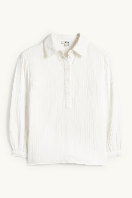 Blouse van mousseline