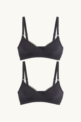 Confezione da 2 - reggiseno per allattamento senza ferretti