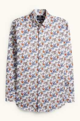 Chemise de bureau - regular fit - col button-down - à motif
