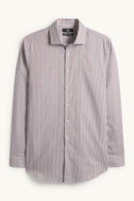Camicia business - slim fit - colletto alla francese - senza necessità di stiratura - a righe