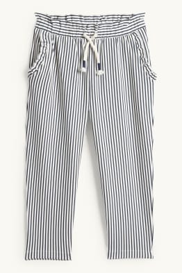 Spodnie dresowe - w paski - z fakturą