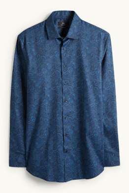 Camicia business - regular fit - collo all'italiana - facile da stirare - fantasia