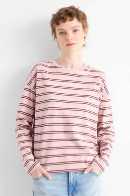 Longsleeve - oversized - gestreept