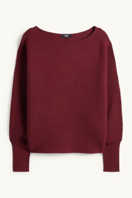 Pullover - gerippt