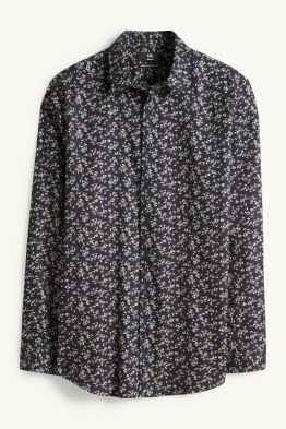 Camicia business - slim fit - collo all'italiana - facile da stirare - fantasia