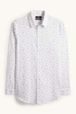 Camicia business - slim fit - collo all'italiana - facile da stirare - fantasia