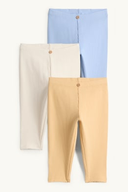 Set van 3 - babylegging - ribstof