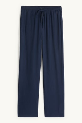 Stoffhose - Mid Waist - Wide Leg